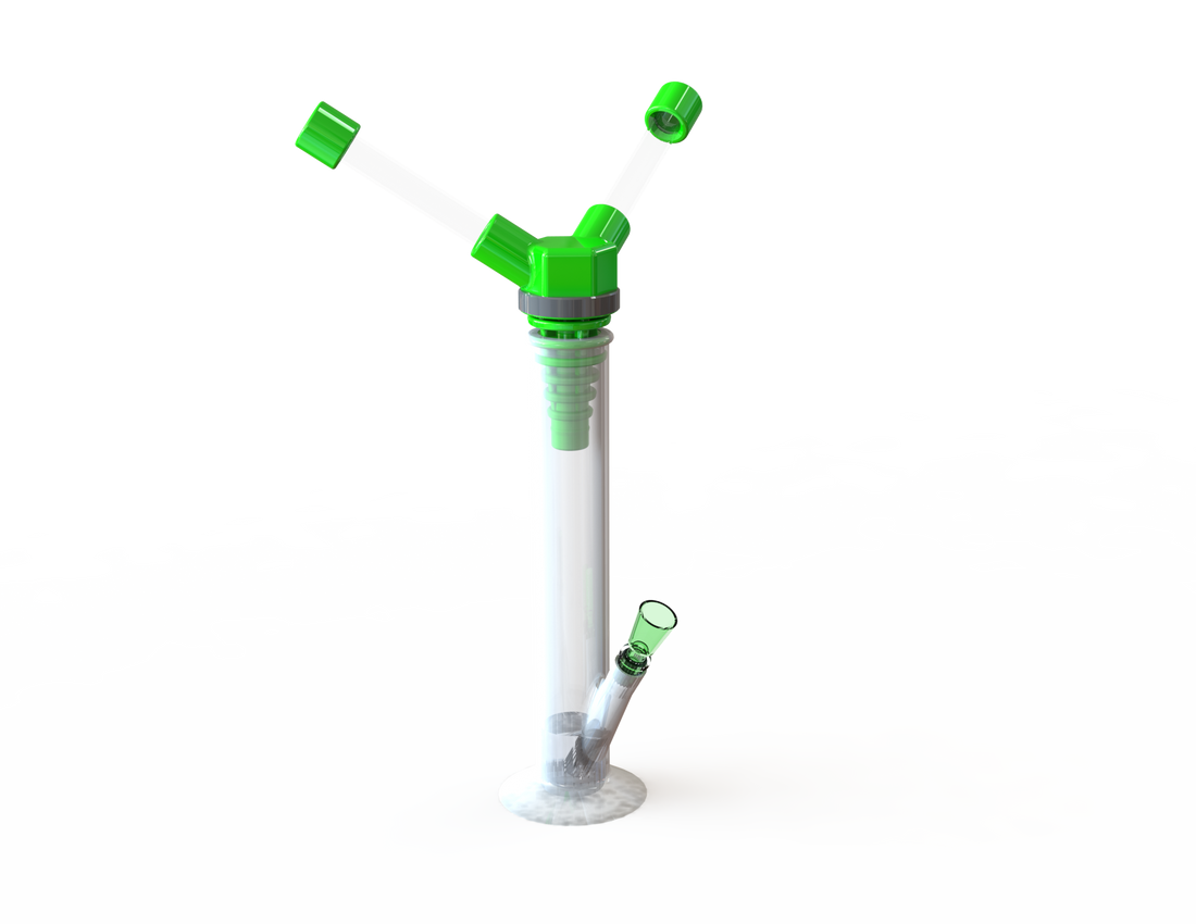 The Double Ripper: New Product for Water Pipes that Lets TWO People Smoke!