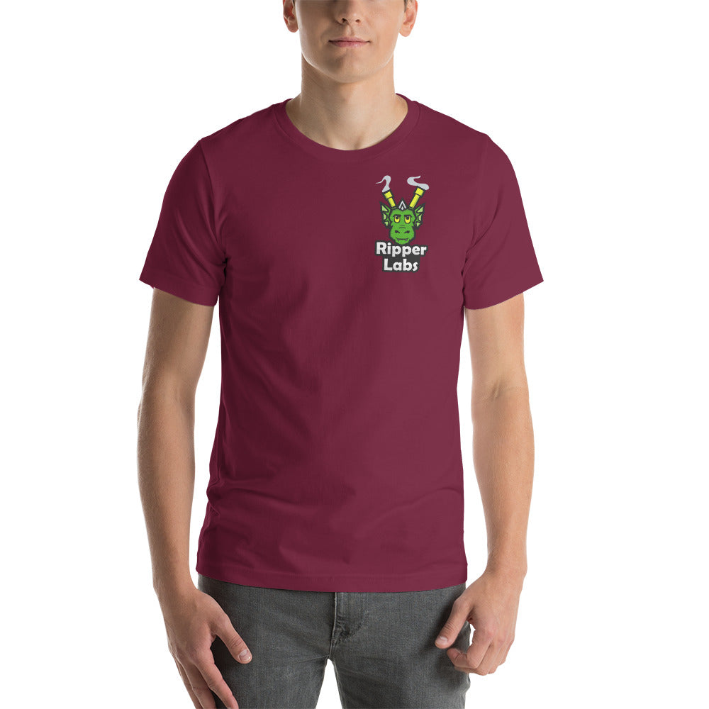 Ripper Labs T-Shirts are here! Ripper Labs t-shirts come in 4 colors including: Black, Maroon, Leaf Green, and White. Pre-order yours today!